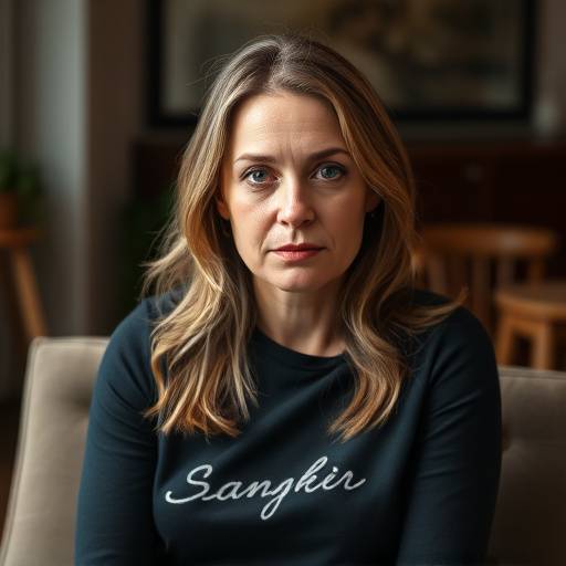 Portræt af Mette Frederiksen i et interview.